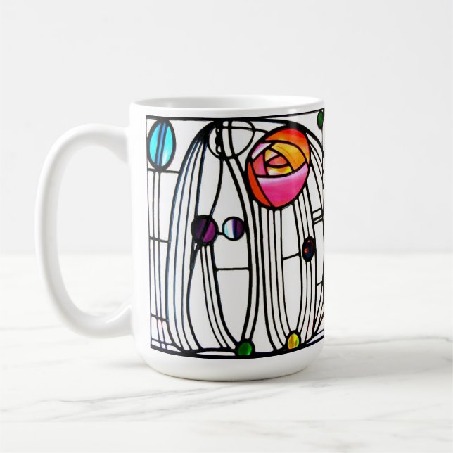 Charles Rennie Mackintosh-blommor Kaffemugg (Vänster)