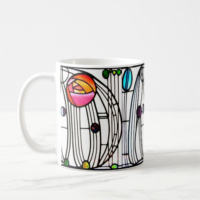 Charles Rennie Mackintosh-blommor Kaffemugg (Vänster)