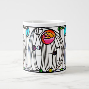 Charles Rennie Mackintosh blommor Window Jumbo Mugg
