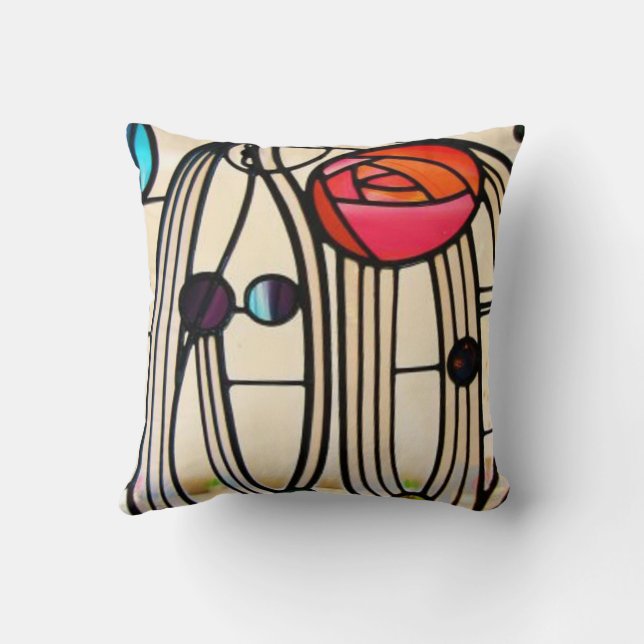 Charles rennie mackintosh kudde (Baksida)