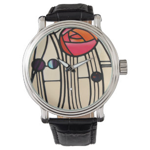 Charles Rennie Mackintosh-lagat glas Armbandsur