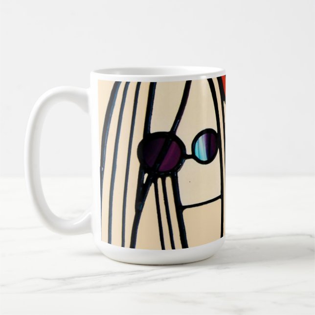 Charles Rennie Mackintosh-lagat glas Kaffemugg (Vänster)
