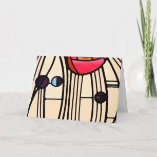 Charles Rennie Mackintosh-lagat glas Kort