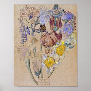 Charles Rennie Mackintosh - Mont Louis - Flower Poster