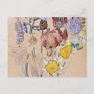 Charles Rennie Mackintosh - Mont Louis - Flower Vykort