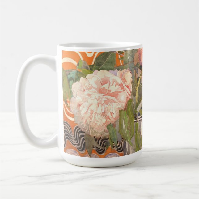 Charles Rennie Mackintosh - Peonies Kaffemugg (Vänster)
