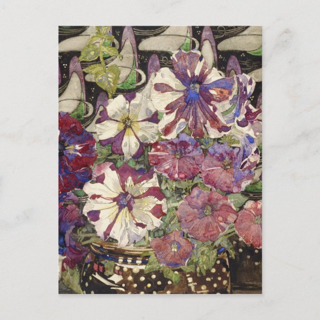 Charles Rennie Mackintosh - Petunior Vykort (Framsida)