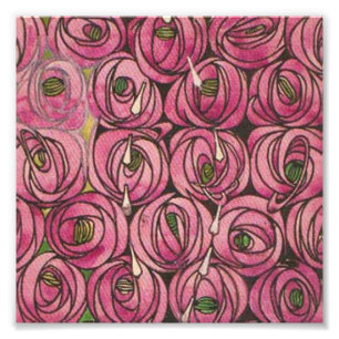 Charles Rennie Mackintosh - Rosor Fototryck
