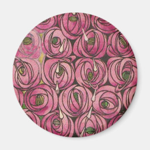 Charles Rennie Mackintosh - Rosor Magnet