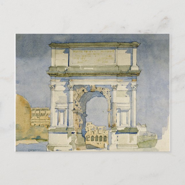 Charles Rennie Mackintosh - The Arch of Titus, Rom Helg Vykort (Framsida)
