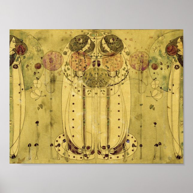 Charles Rennie Mackintosh - Wassail Poster (Framsidan)
