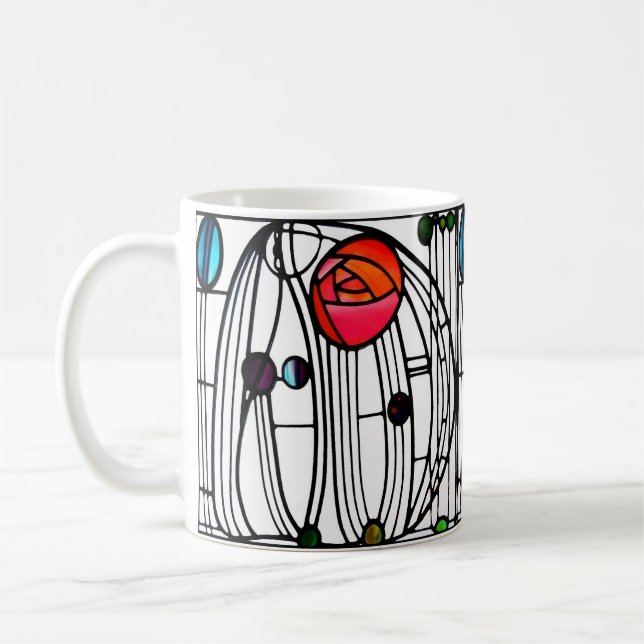 charles rennie nice mönster kaffemugg (Vänster)