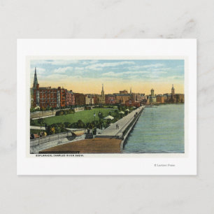 Charles River Basin and Esplanade View Vykort