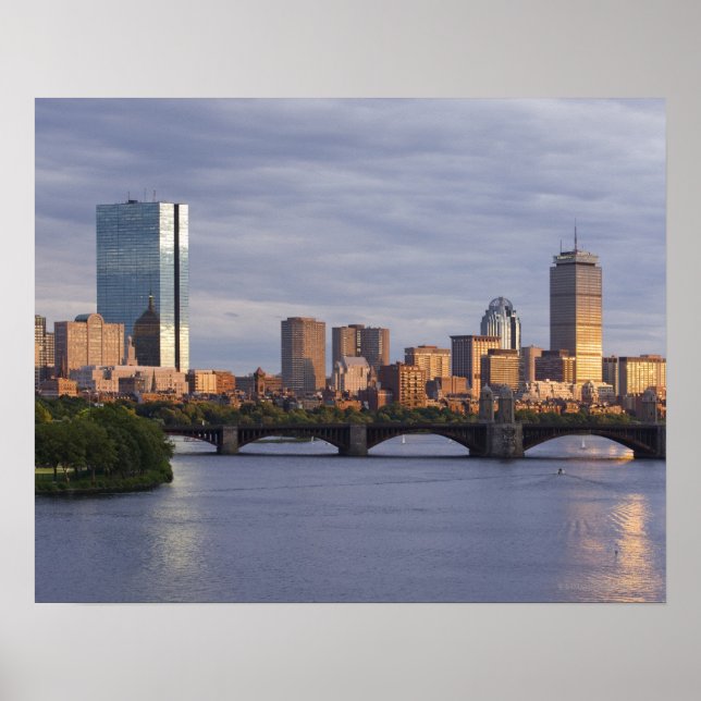 Charles River och Longfolken Bridge Poster (Framsidan)