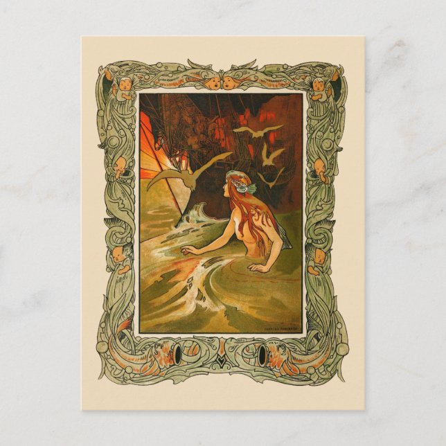 Charles Robinson - Sjöjungfrun Vykort (Framsida)