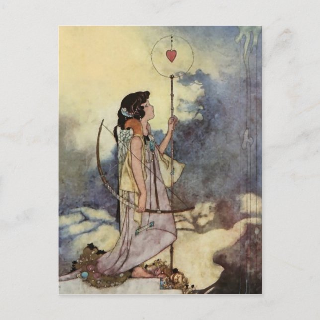 Charles Robinsons konst från Love Songs and Sonnet Vykort (Framsida)