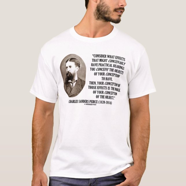 Charles som slipmaskiner Peirce verkställer, Tee Shirt (Framsida)