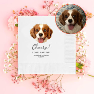 Charles Spain Hund Personlig Cheers Pappersservett
