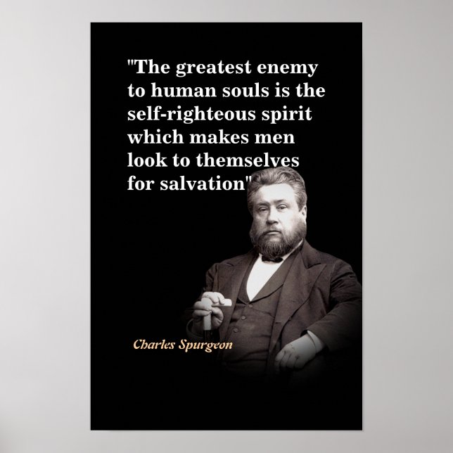 Charles Spurgeon-citat om den största fienden Poster (Framsidan)