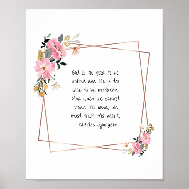 Charles Spurgeon Quote Print Poster (Framsidan)