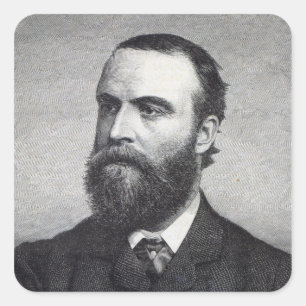 Charles Stewart Parnell Fyrkantigt Klistermärke