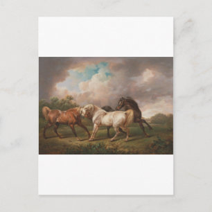 Charles Towne Art Painting Oil Horses Destiny Vykort