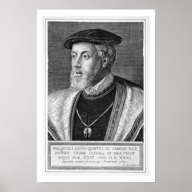 Charles V (1500-58) (engrave) Poster (Framsidan)