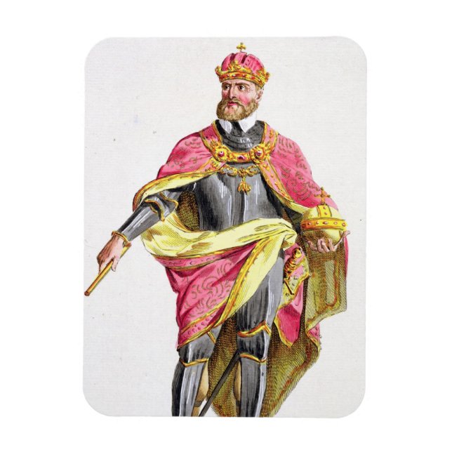 Charles V (1500-58) från Receuil des Estampes, re Magnet (Vertikal)