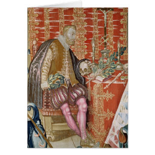 Charles V från 'tapestryen av Charles Hälsningskort
