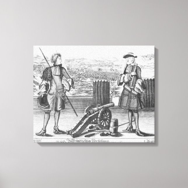 Charles V, herke av Lorraine och Pub, med Canvastryck (Framsida)