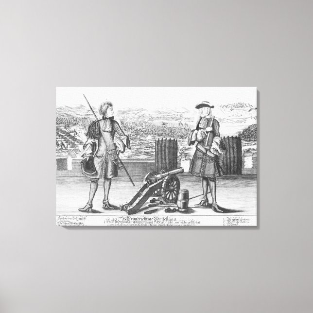 Charles V, herke av Lorraine och Pub, med Canvastryck (Framsida)