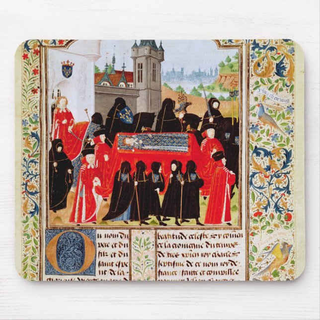 Charles VI av Frankrike begravning Musmatta (Framsidan)