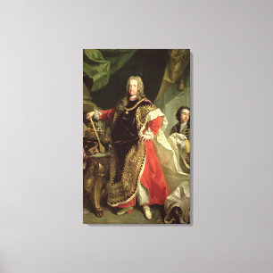 Charles VI, heligt romerskt ha på sig för kejsare Canvastryck
