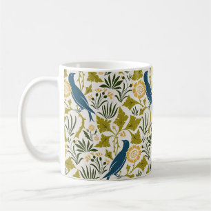 Charles Voysey Bland Löven med Bluebirdsen Kaffemugg