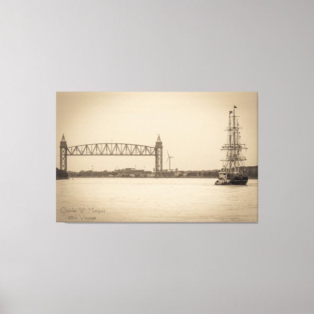 Charles W. Morgan 38th Voyage Canvastryck (Framsida)