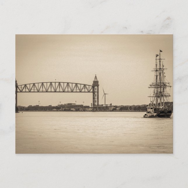 Charles W. Morgan 38th Voyage Postcard Vykort (Framsida)