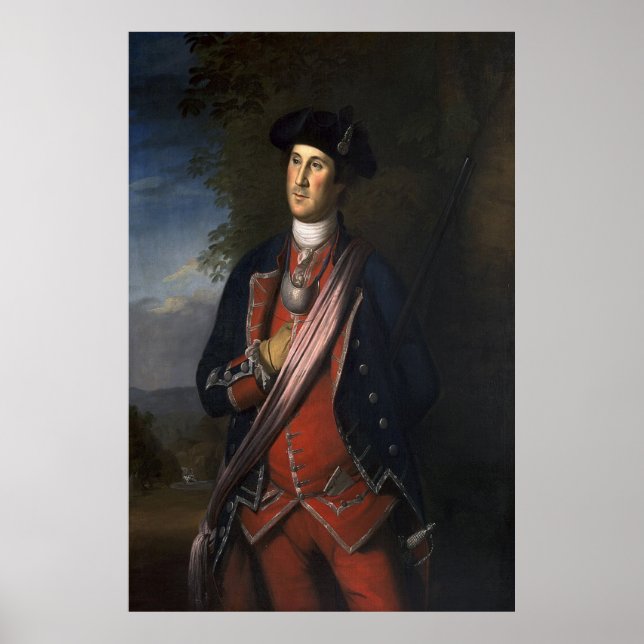 Charles Willson Peale / George Washington - 1772 / Poster (Framsidan)