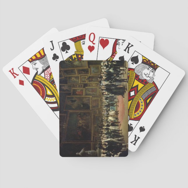 Charles X framlägga utmärkelsear till konstnärerna Kortlek (Baksidan)