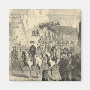 Charles XII av skrivande in Köpenhamn för sverig Magnet