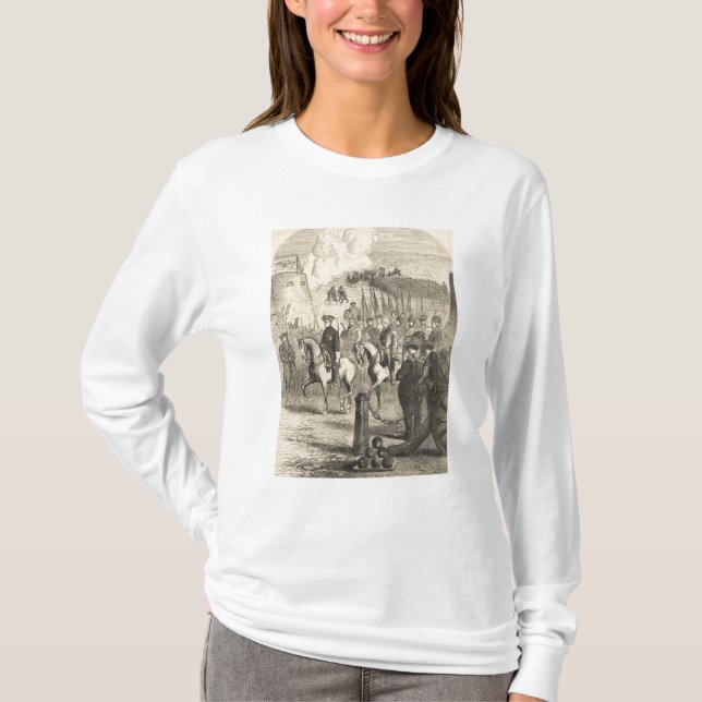 Charles XII av skrivande in Köpenhamn för sverige Tee Shirt (Framsida)