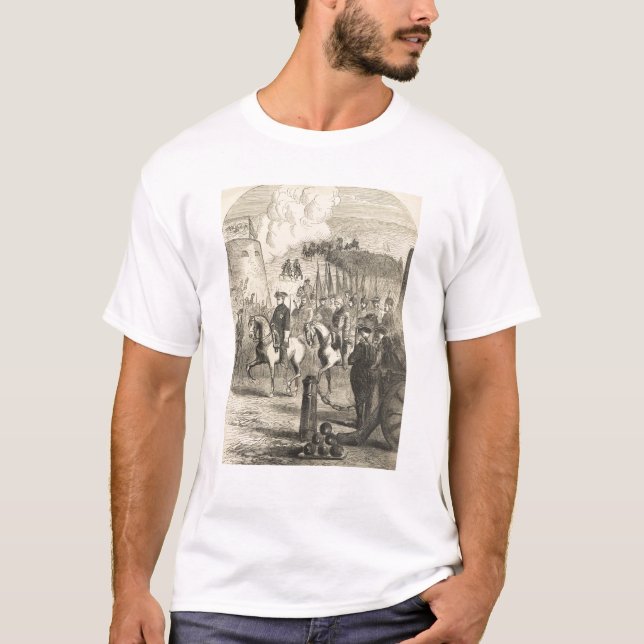 Charles XII av skrivande in Köpenhamn för sverige Tee Shirt (Framsida)