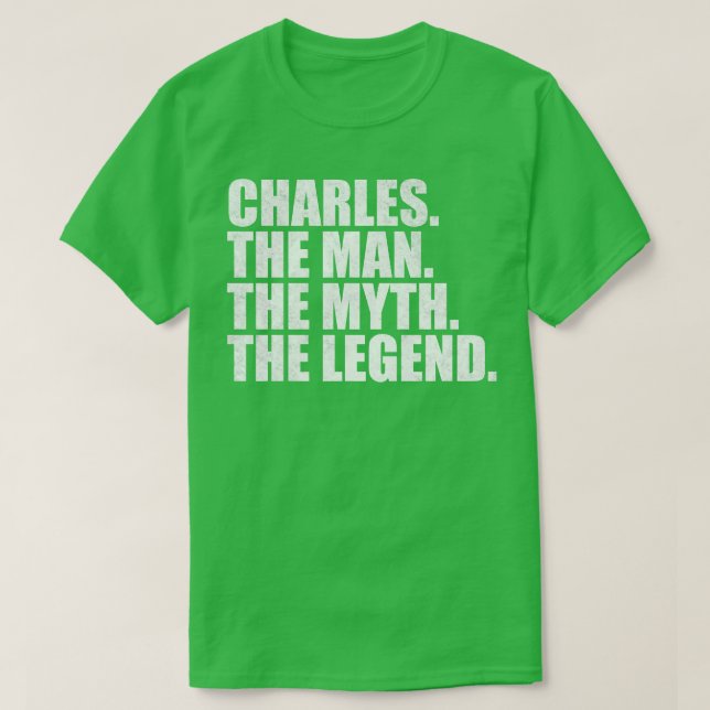CharlesCharles Namn Charles given namn T Shirt (Design framsida)