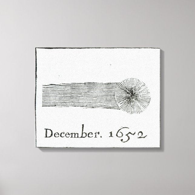 Charles's Comet, december 1652 Canvastryck (Framsida)