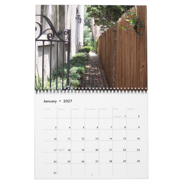 Charleston 2008 kalender (Jan 2027)