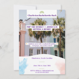 Charleston Bachelorette Bash-inbjudan Inbjudningar