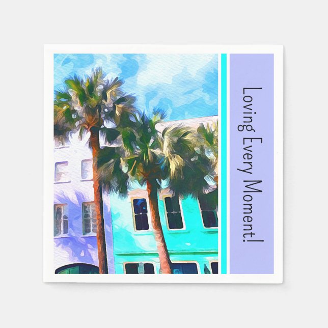 Charleston Bachelorette Party Pappersservett (Framsidan)