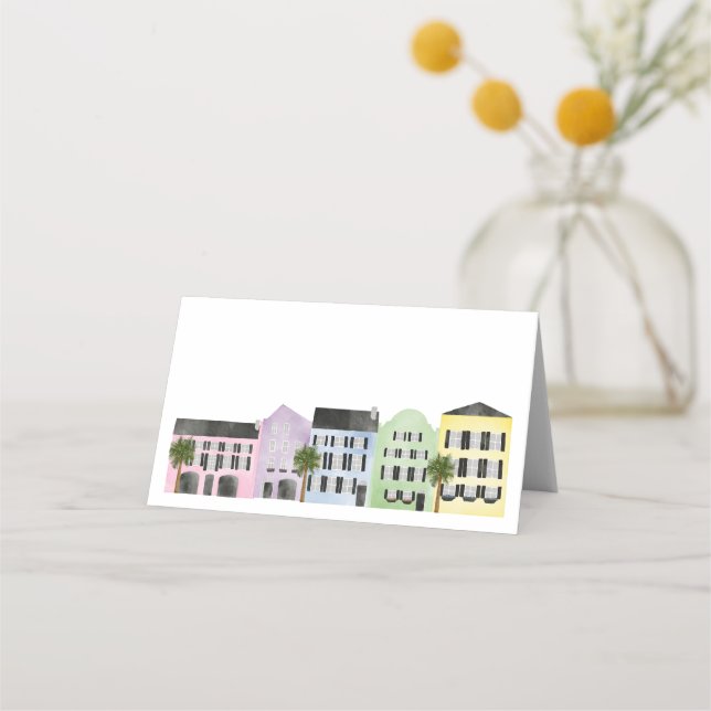 Charleston Bröllop Placeringskort (Framsida)