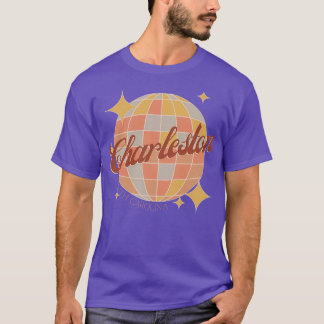 Charleston City South olina USA Retro Vintage Desi T Shirt