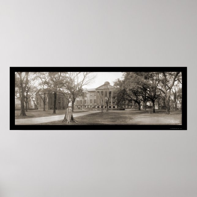 Charleston College SC Photo 1909 Poster (Framsidan)