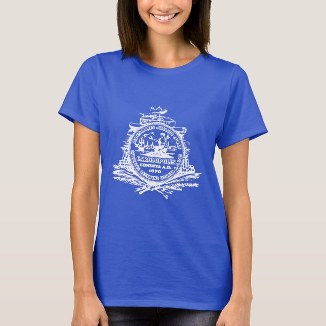 Charleston Emblem, South Carolina T-Shirt (Framsida)